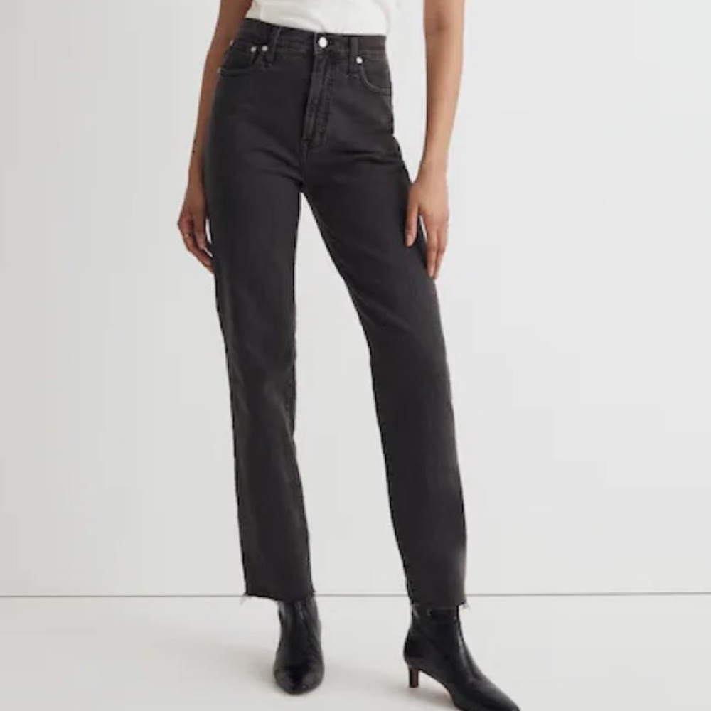 Madewell The Perfect Vintage Straight Leg‎ Row Hem Jeans Size 25